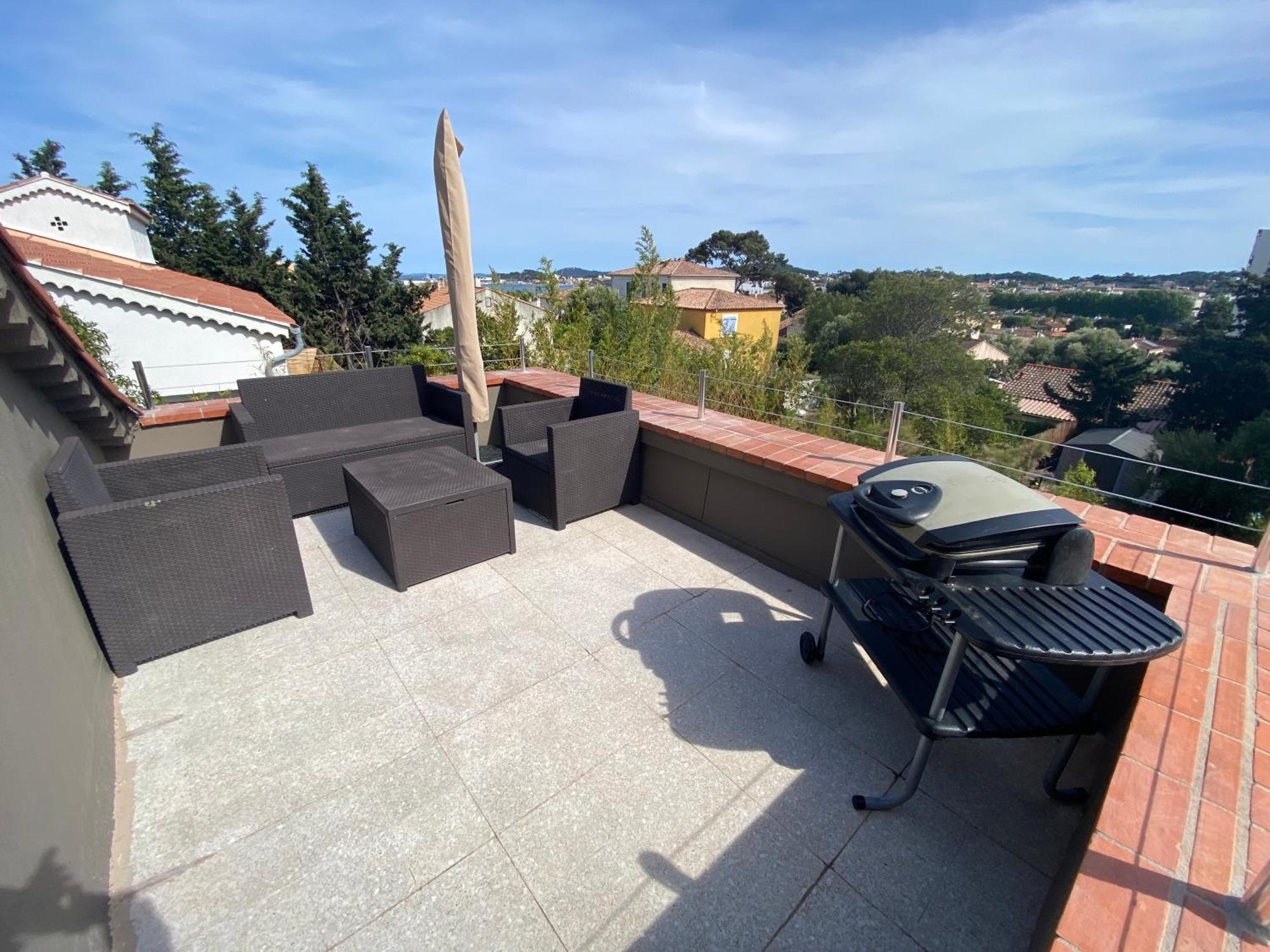 Haut De Villa Vue Mer La Seyne-sur-Mer Eksteriør billede